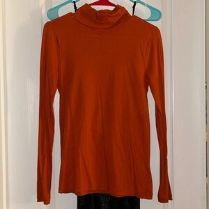Burnt Orange JCrew Turtle Neck